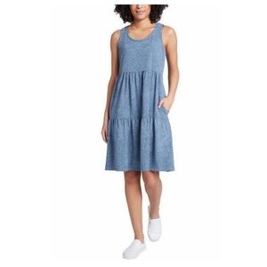 Frye tiered dress bandana blue